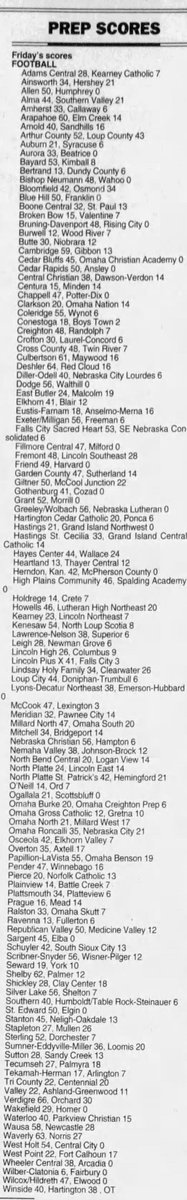 SATURDAY MORNING SCOREBOARD goes Y2K plus 2. October 18, 20002 to be exact. (Remember, 2002 was only 23 years ago!)
