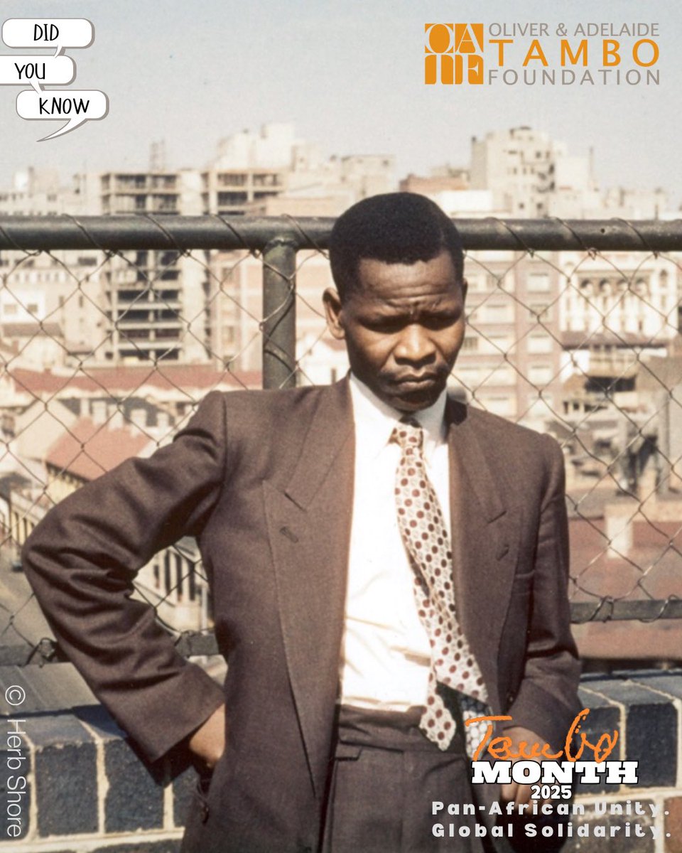 #DidYouKnow The ANC Youth League was started by Anton Lembede, Nelson Mandela, A.P. Mda, Walter Sisulu and #OliverTambo. 

They were joined by Duma Nokwe, B Masekela, Ida Mtwa, Lillian Ngoyi, James Njongweni, William Nkomo and Dan Tloome.

#TamboRemembered 
#TamboMonth2025
