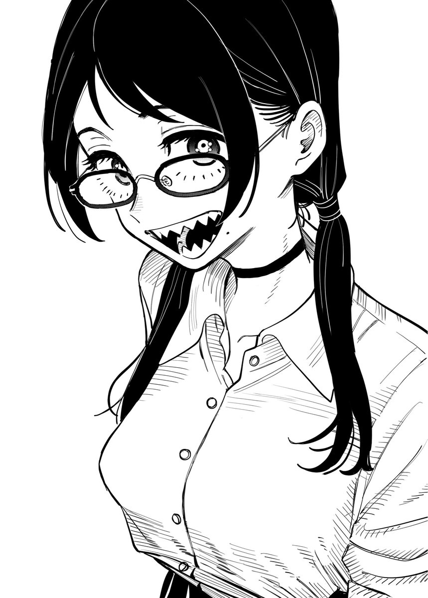 早くもっと描きたいギザ歯めがねちゃん