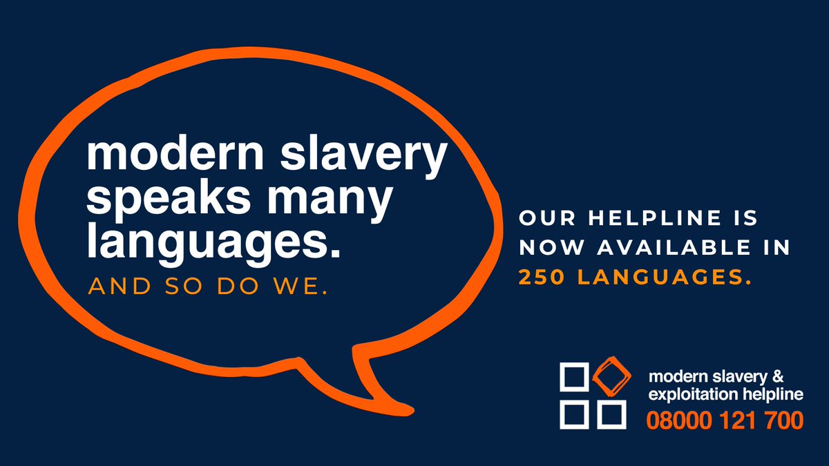 Think someone might be a victim of modern slavery?

📞 Call the 24/7 <a href="/UnseenUK/">Unseen</a> Modern Slavery Helpline for free, confidential advice in over 250 languages.

#AntiSlaveryDay #TogetherAgainstSlavery #UnseenApp