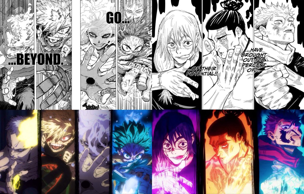 MHA 🤝 JJK 

2 GOATED MANGA GETTING PEAK ANIME ADAPTATION