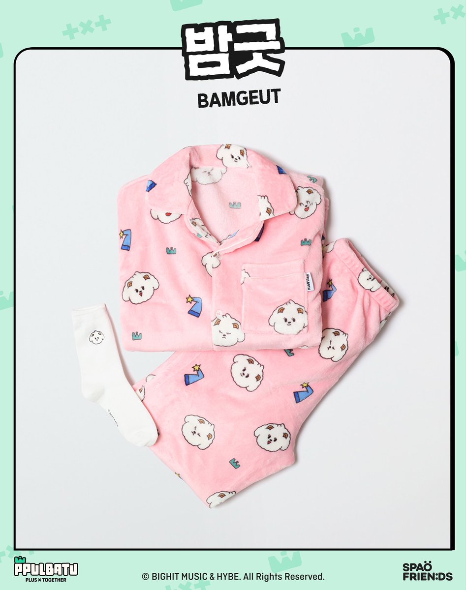 Final preview of the BAMGEUT SPAO Pajama Set + Socks!! Super cute