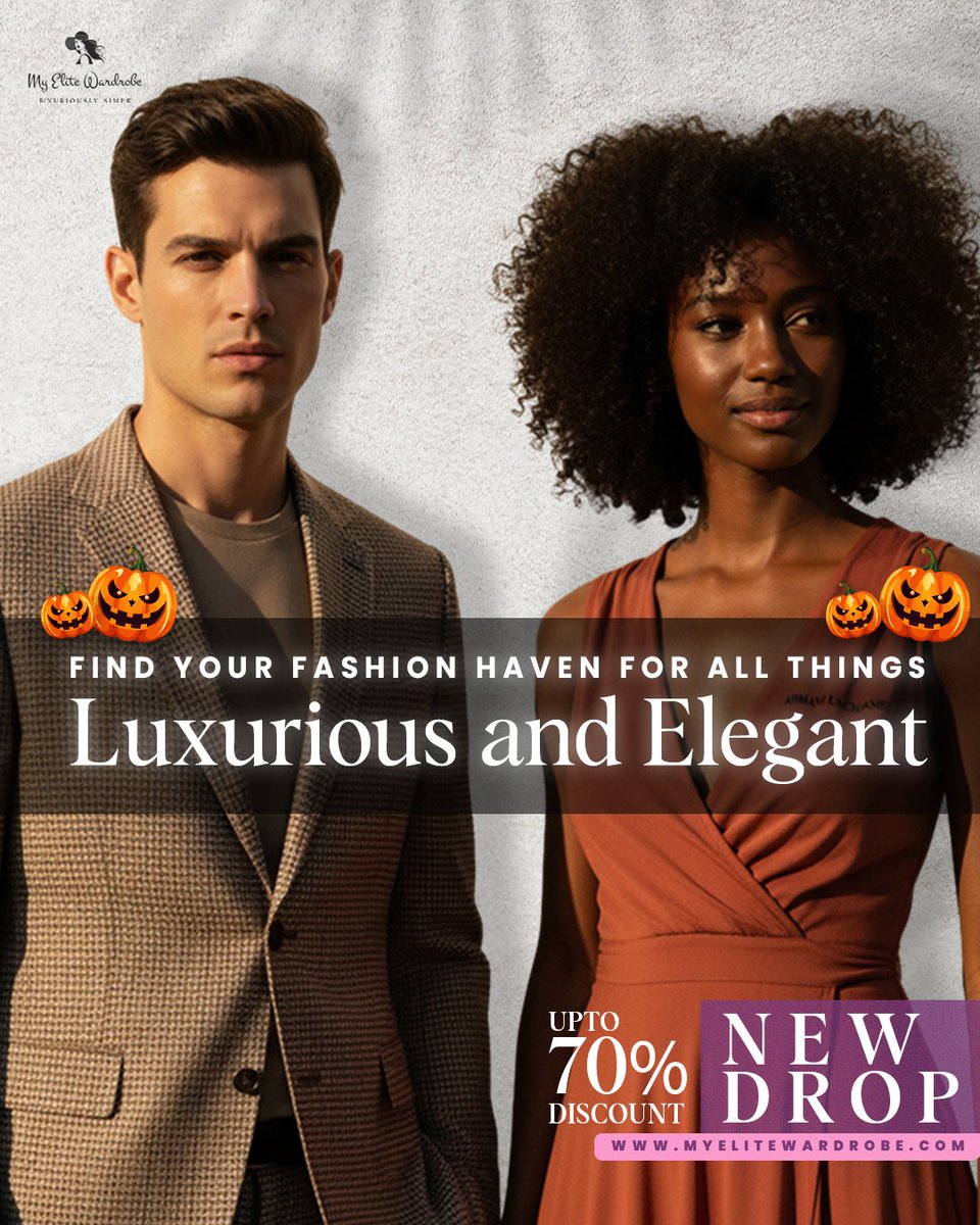 myelitewardrobe's tweet image. Find your perfect fashion haven for all things luxurious and elegant. ✨

🎃 Halloween Sale LIVE — up to 70% OFF!
✅ FREE UK &amp;amp; EU delivery | 💳 Flexible payments
Shop timeless designer pieces → MyEliteWardrobe.com 👑

#MyEliteWardrobe #HalloweenSale #LuxuryForLess