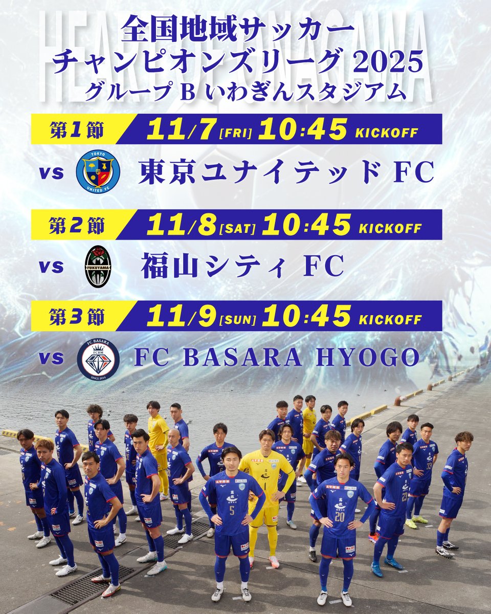 📣全国地域サッカーチャンピオンズリーグ2025 組み合わせ決定