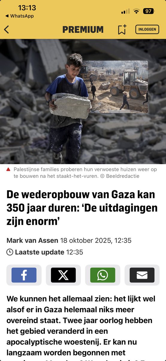 Als ze dit keer de honderden km terreur tunnels overslaan en t geld gebruiken voor wederopbouw ipv wapens kan daar zeker de helft vanaf vermoed ik