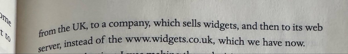 Reading Tim Berners-Lee’s memoirs. 

The UK was actually using the DNS in reverse order (which TBL really preferred). 

For example:
com.x.www
com.microsoft.www 
foundation.ethereum.www 

Brain cells cannot digest.