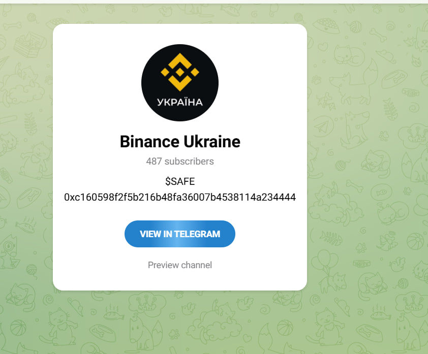 Hey <a href="/cz_binance/">CZ 🔶 BNB</a> <a href="/heyibinance/">Yi He</a> <a href="/binance/">Binance</a> 

I was looking at the <a href="/BinanceUkraine/">Binance Ukraine</a> twitter account and noticed that there was a contract address in the bio

I bought the coin but I'm a little bit confused, can anyone clarify if this is an official token issued by binance? 

Thanks