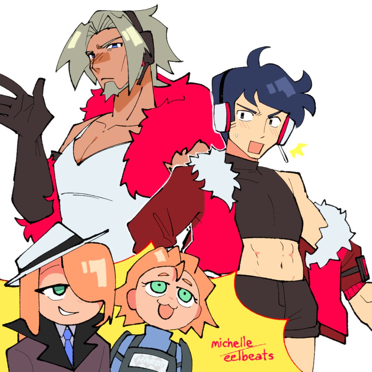 =19 DAYS 'TIL UNBEATABLE=

"so excited for everyone to get to see all our hard work!! have fun meeting all the characters i designed (including these guys)"

- <a href="/eelbeats/">michelle! 🐟 @ not here</a>, gameplay animator