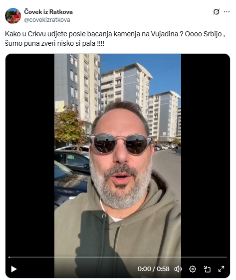 Cela ova priča oko Vujadina bi mi prošla ispod radara, ali skvičanje SNS botova kako je ovo udar na tradicionalnu srpsku porodicu mi je novi stepen ludila. Nema tog ološa koji nije ustao da brani Vujadinovu guzicu.
