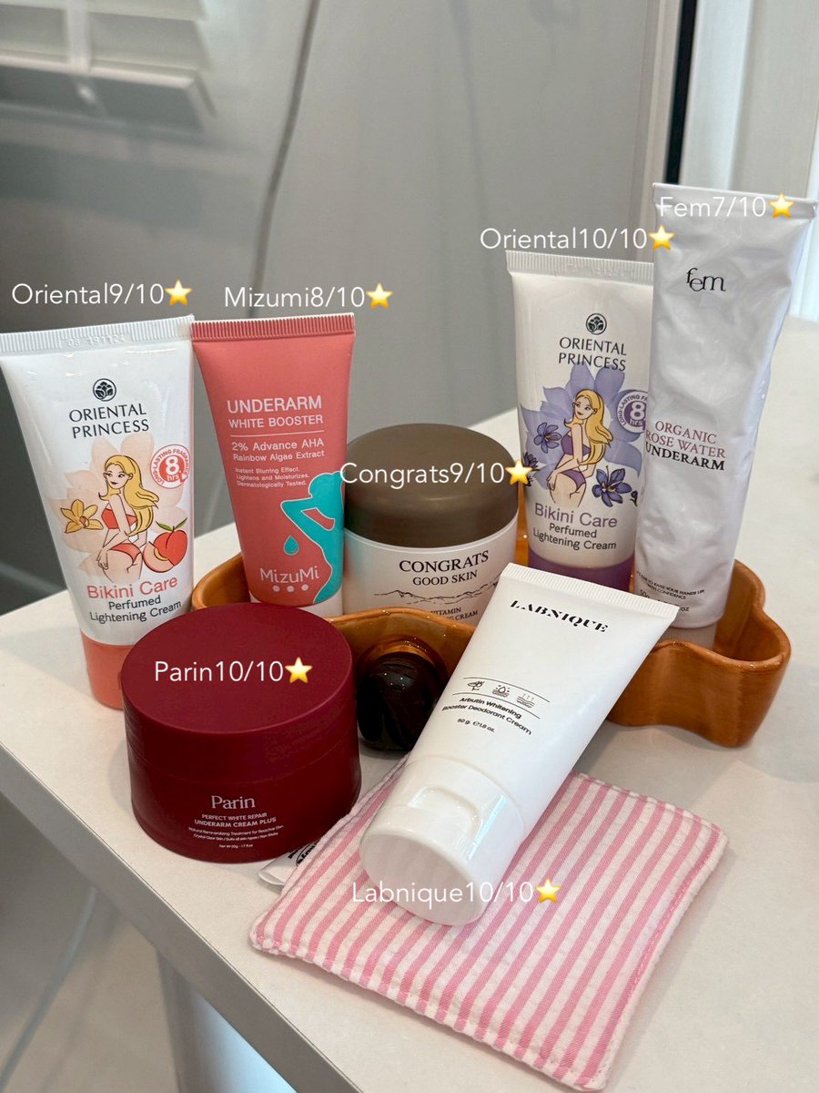 honeyitfeel's tweet image. ให้คะแนนครีมทารักแร้ บิกินี่ ทาเฉพาะจุด ตรงไหนแห้งๆกร้านๆ ดำคล้ำ ทาไปเลย ให้ตามความชอบและการเห็นผลของตัวเอง โนสปอน