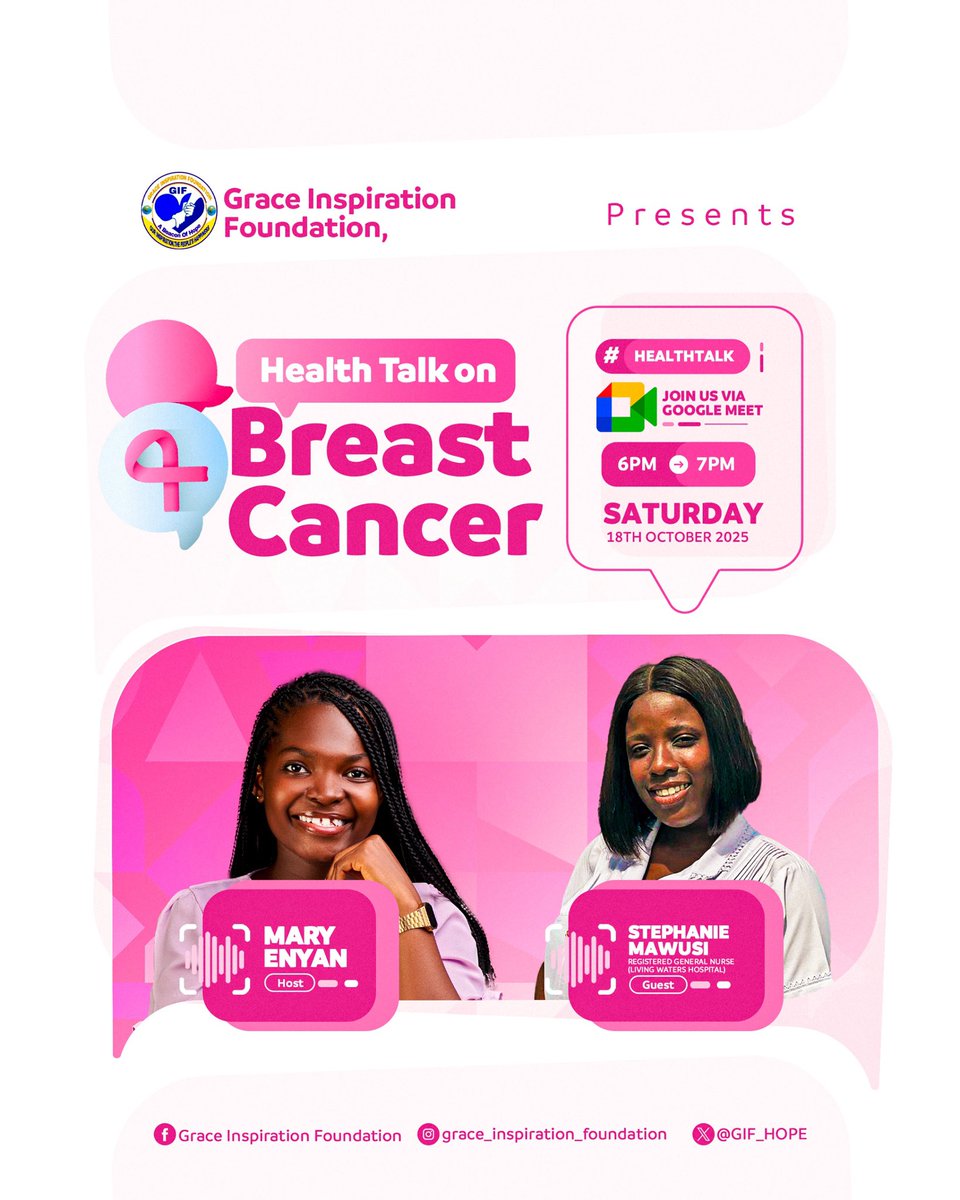 GIF_HOPE's tweet photo. 🎀 *It’s Today*🎀
Join us for an insightful Health Talk on Breast Cancer 
Let’s learn together about prevention, early detection, and the power of awareness. 🌸
🕕 Time: 6:00 PM – 7:00 PM
🌐 Join via Google Meet: https://t.co/2hDCeaACoH https://t.co/QQLk2uwGf5
