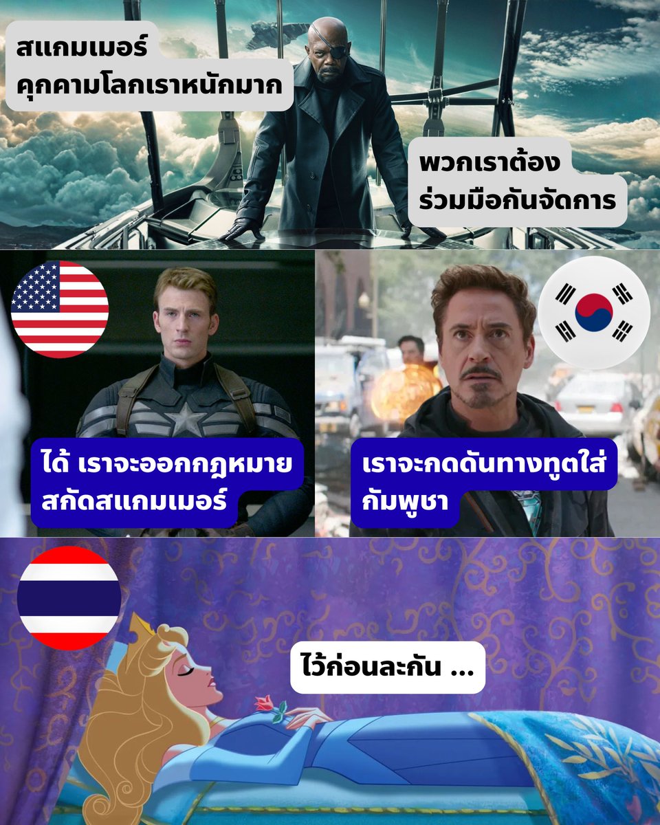 ประเทศอื่นกำลังบวกเครือข่ายสแกมเมอร์เครือข่ายใหญ่ 

ตัดภาพมาที่ประเทศไทย ...