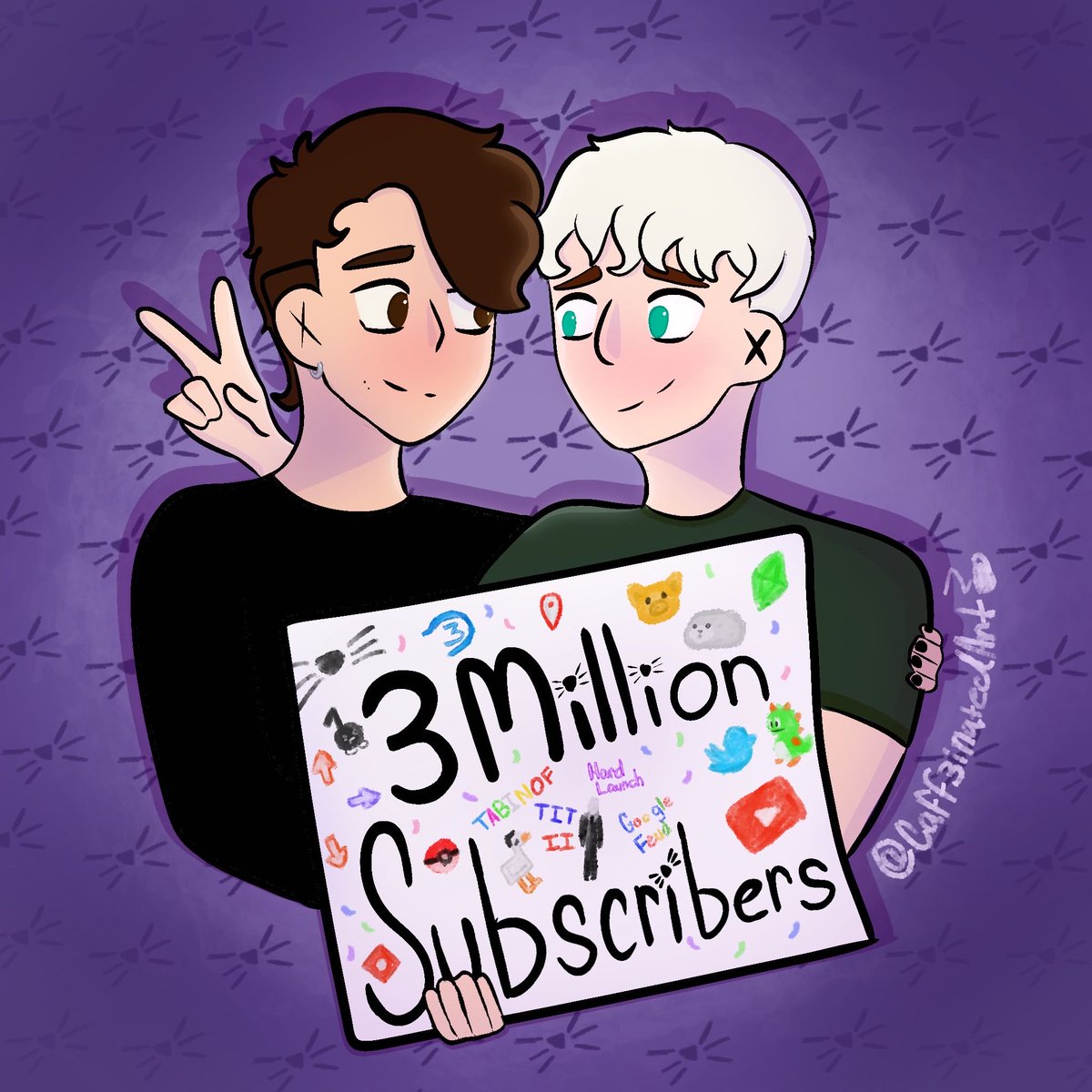 HaileeDrawz's tweet photo. Congrats on 3 million subscribers Dan and Phil!!! #danandphil #phan #phansrt https://t.co/6Z4KCXw9qT