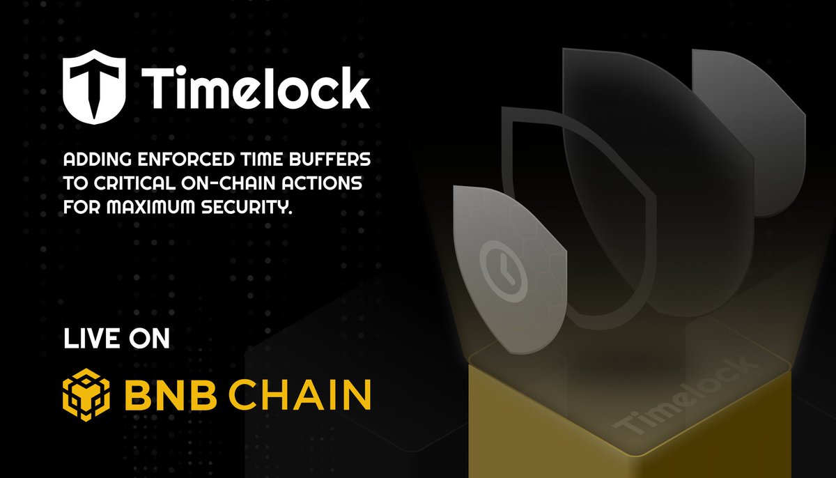 Timelock launch announcement on BNB Chain