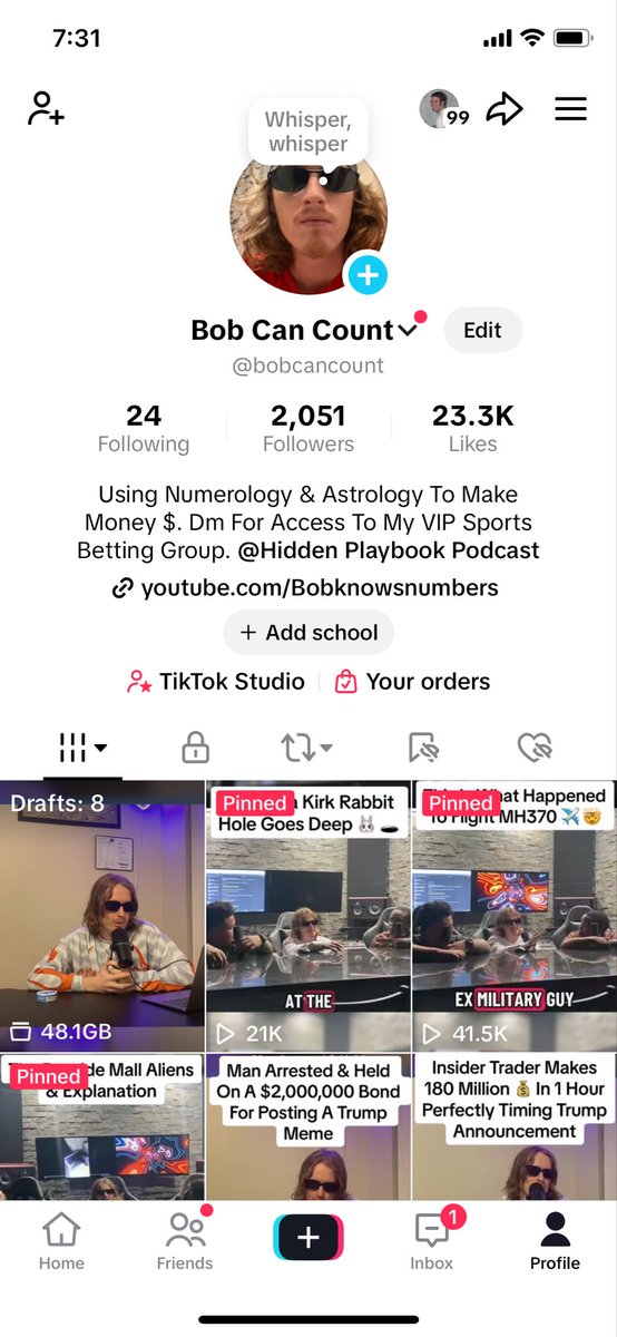 Bobcancount's tweet image. Started With 0, My Growth From TikTok In 3 months. #tiktok #howtogrow #growthhack