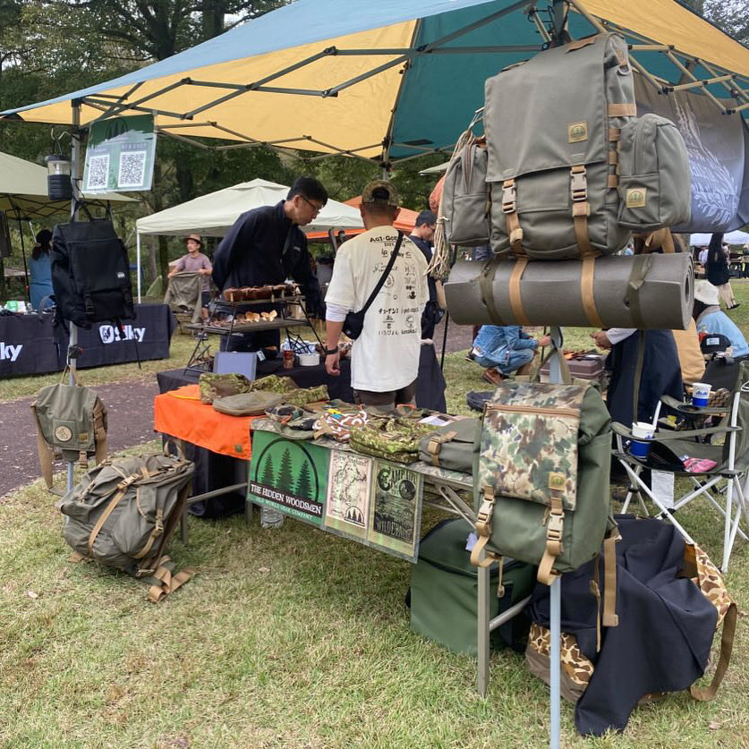 HiddenWoodsmen's tweet photo. Hidden Woodsmen Booth 🌲🌲Bushcraft Show in Japan🌲🌲🌲 https://t.co/cDdPTecUQI