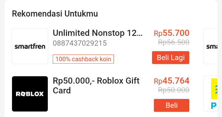 yuliapandaa's tweet image. Games ROBLOX
Top Up Robux 
🍒 Android/Google play
s.shopee.co.id/6fYYKTeHwi
🍒 IOS
s.shopee.co.id/2VizMzUBpS

Voucher Diskon
1. Diskon 100% s/d 20rb 
2. Voucher spesial disc 5RB dan 10RB

spesial diskon 18RB di Payday Sale tgl 25 cek di jam 00.00 dan jam 12.00 (DI BOOKMARK AJA DULU)