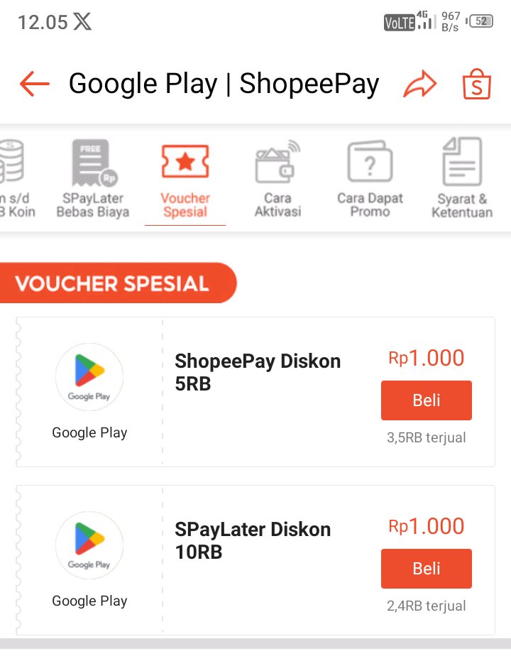 yuliapandaa's tweet image. Games ROBLOX
Top Up Robux 
🍒 Android/Google play
s.shopee.co.id/6fYYKTeHwi
🍒 IOS
s.shopee.co.id/2VizMzUBpS

Voucher Diskon
1. Diskon 100% s/d 20rb 
2. Voucher spesial disc 5RB dan 10RB

spesial diskon 18RB di Payday Sale tgl 25 cek di jam 00.00 dan jam 12.00 (DI BOOKMARK AJA DULU)
