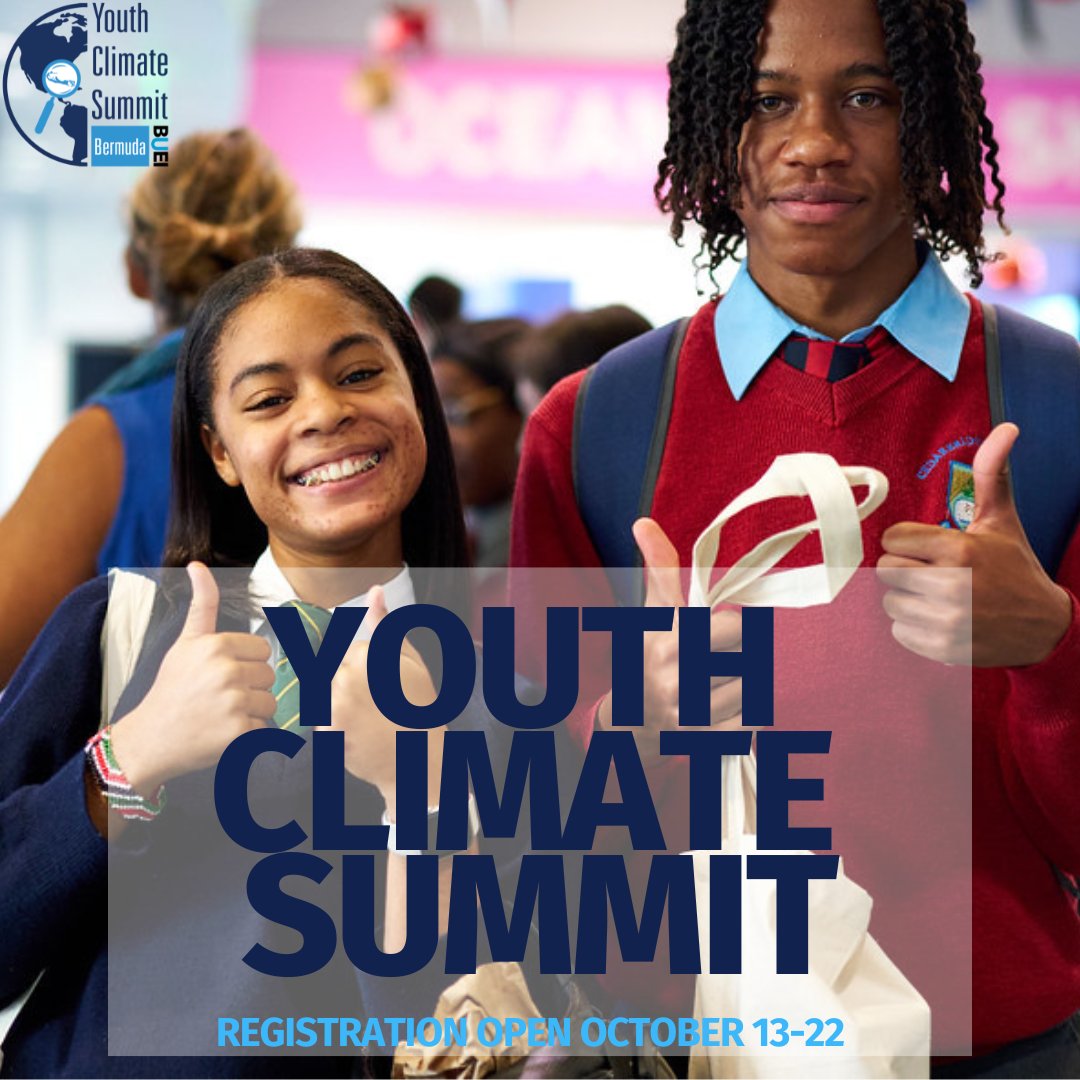 YCS_bda's tweet photo. Can you believe it? Next month marks the 5th year of the Bermuda Youth Climate Summit! 

If you haven't signed up yet, now is the perfect time to make your voice heard.

Register today at https://t.co/pEweFooI8I

#buei #youthclimatesummit #ycsbda #ycsbda2025  #activisim https://t.co/0nQQSuJ6Dp