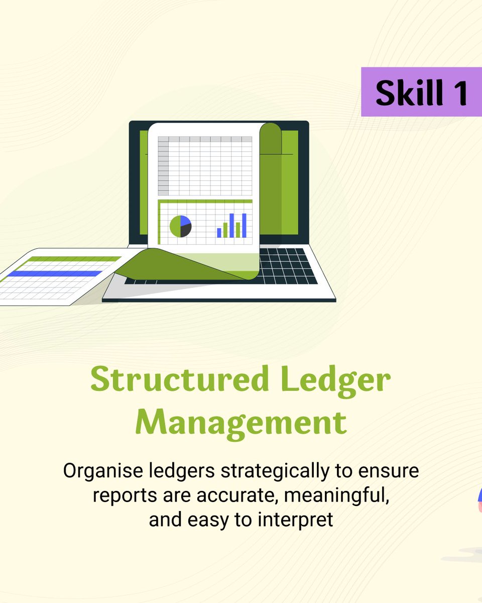 talllyeducation's tweet image. Turn your Tally data into insights! 💡
Master these 4 skills: Structured Ledgers, Custom Reports, GST Accuracy, Trend Analysis & Data Visualisation. Make smarter business decisions today! #TallySkills #DataDriven #accountingdissertationhelp