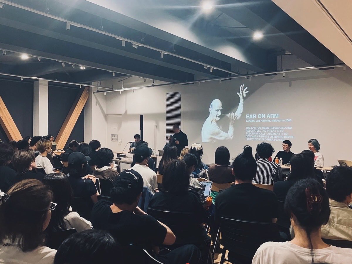 今週月曜日、東京藝術大学 にて、ステラーク氏、オロン・カッツ氏、岩崎秀雄氏、福原志保氏、清水知子氏によるトークセッション「どこからが身体なのか——アートとテクノロジーをめぐる倫理の地平」にご参加いただき、ありがとうございました！