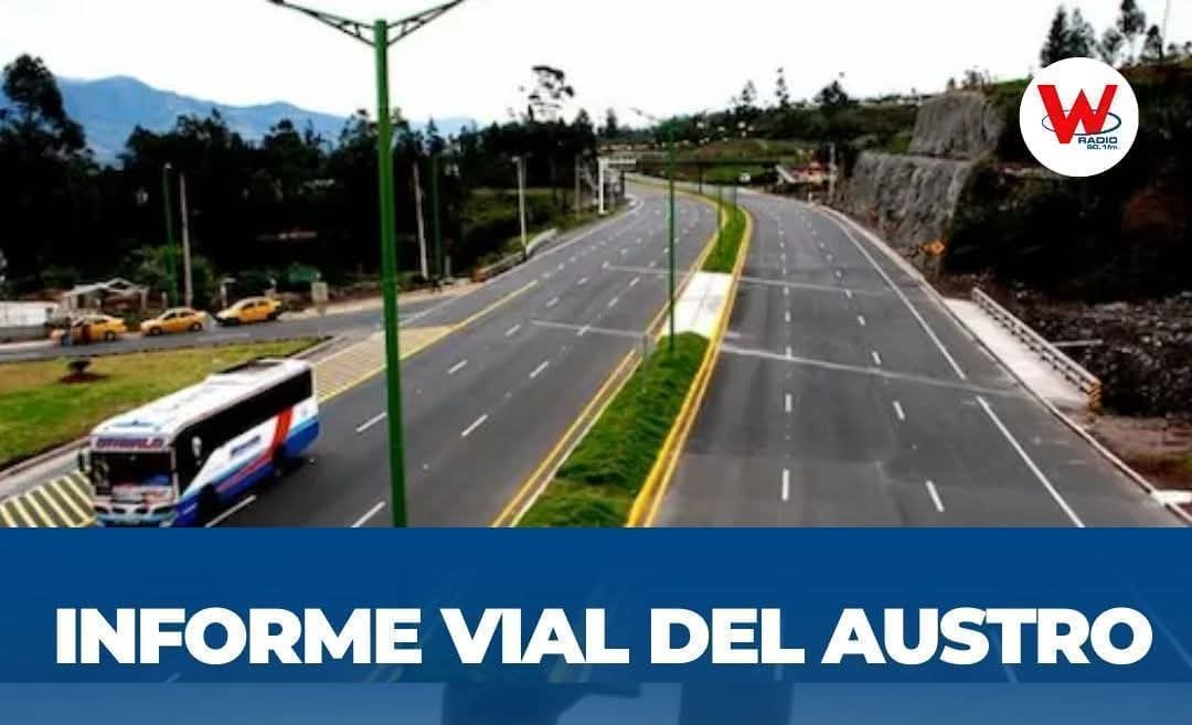 Informe Vial 18/10/2025 Hora 05:45
✅ VÍA CUENCA-GUALACEO-LIMÓN: Habilitada, conducir con precaución por deslizamientos en la vía, Sector Ingamullo II en los km 6, 29, 39+500, 47, 54 y 57.

✅ VÍA CUENCA - LUMAGPAMBA - GUALACEO [E-594]: Habilitada  

⚠️VÍA PAUTE - GUARUMALES –