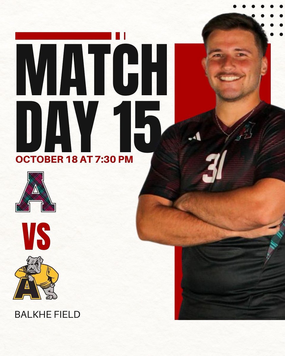 Alma College Men's Soccer (@almascotsmsoc) on Twitter photo ๐ฏ Match Day 15 ๐ฏ
โฝ๏ธ Alma College vs Adrian 
๐ Balkhe Field, Alma, MI
๐ Kickoff: 7:30pm
#Almacollegemenssoccer | #GoScots ๐ฏ Match Day 15 ๐ฏ
โฝ๏ธ Alma College vs Adrian 
๐ Balkhe Field, Alma, MI
๐ Kickoff: 7:30pm
#Almacollegemenssoccer | #GoScots