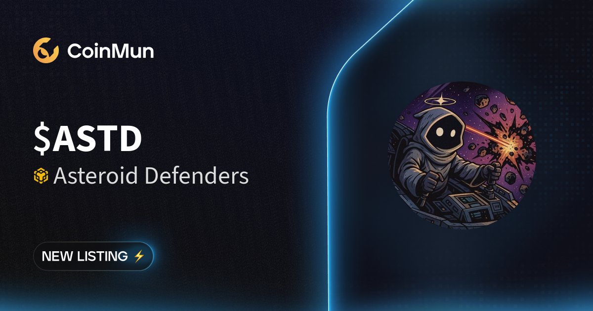 ⚡️ New Listing <a href="/ASTEROID_BSC/">Asteroid Defenders</a> ⚡️ 

$ASTD Asteroid Defenders is now listed on CoinMun.

Market Cap: $148,600

 🚀 Discover here: coinmun.com/coins/asteroid…
   
#NewListing #CoinMun #BNBChain #Crypto