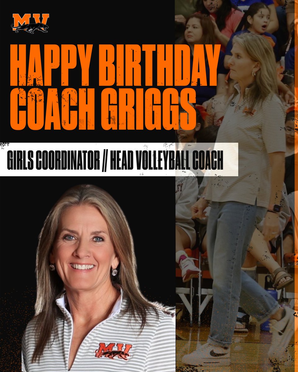 Happy Birthday Coach Griggs!!!

Thank you for all that you pour into not only our volleyball program, but all athletic programs at our school! You’re the best leader &amp; person, and we are so grateful to have you! 🧡🎉🏐