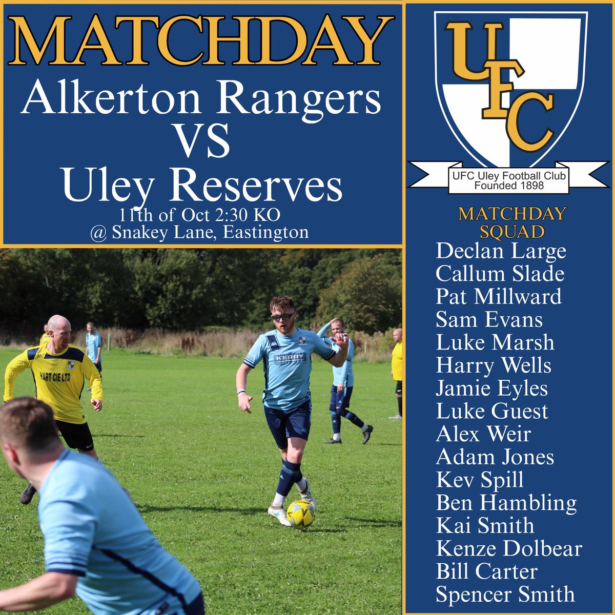 Matchday🎉

Uley Reserves take on Alkerton Rangers away

🔵UTU⚪️