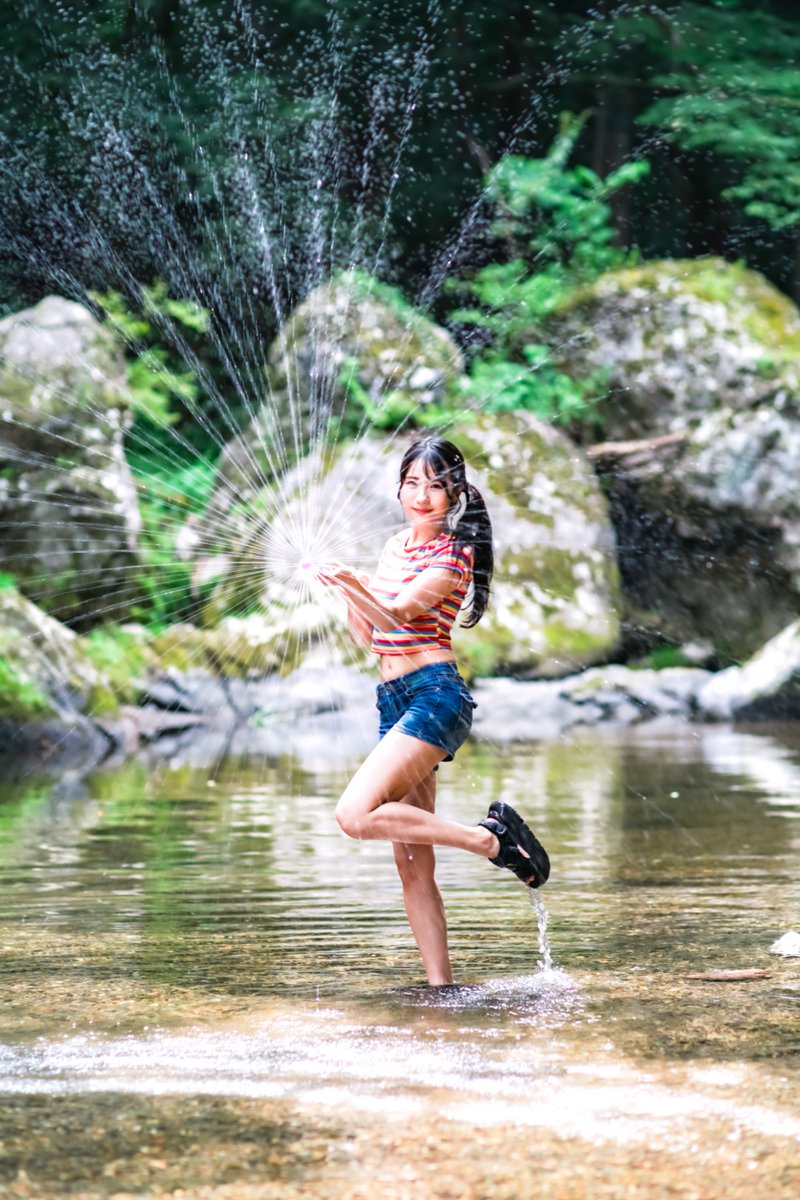 nonoaddedsugar's tweet image. ＆ @riiko_lapine 
　 #朝花和りぃこ さん 
　 #光と水の星 #夏休み 
　 #夏の心ものどけからまし