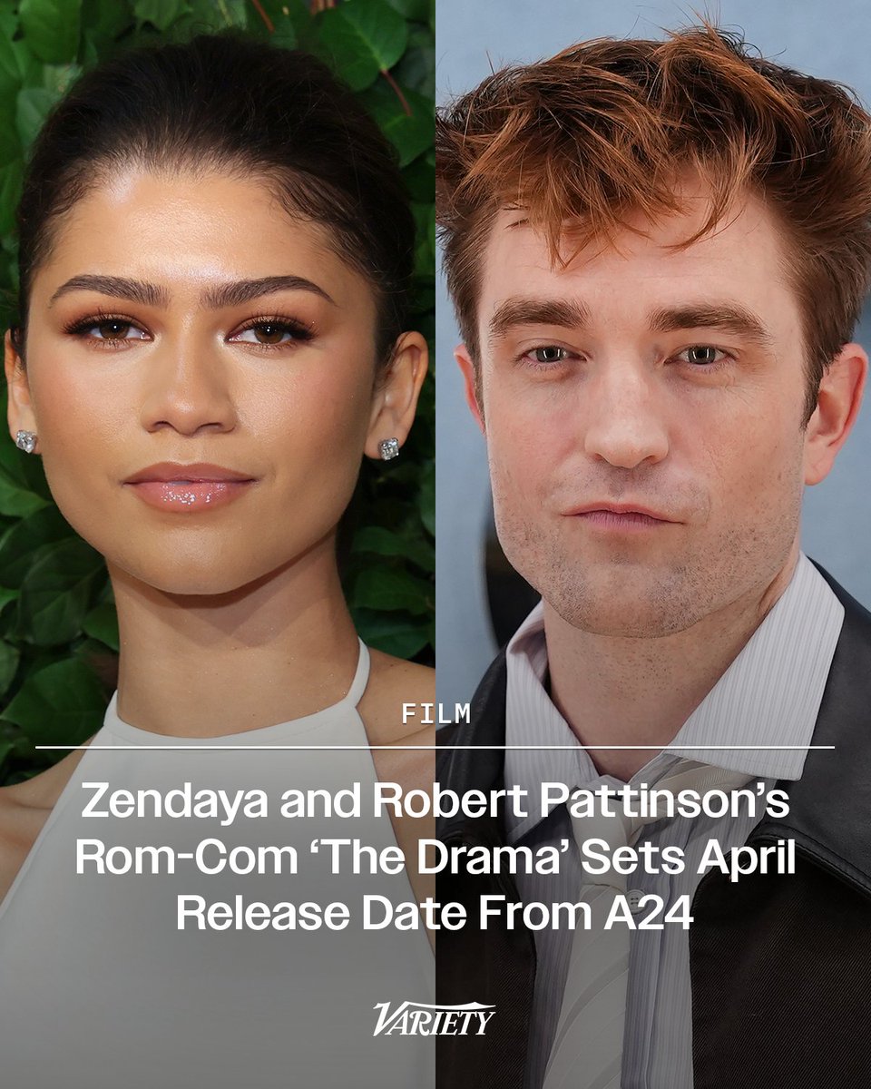 "The Drama," Zendaya and Robert Pattinson's romantic comedy, is set to launch in theaters nationwide on April 3 from A24.

The story is expected to follow a couple whose romance faces unexpected hurdles ahead of their big day.

#RobertPattinson #RPArmy