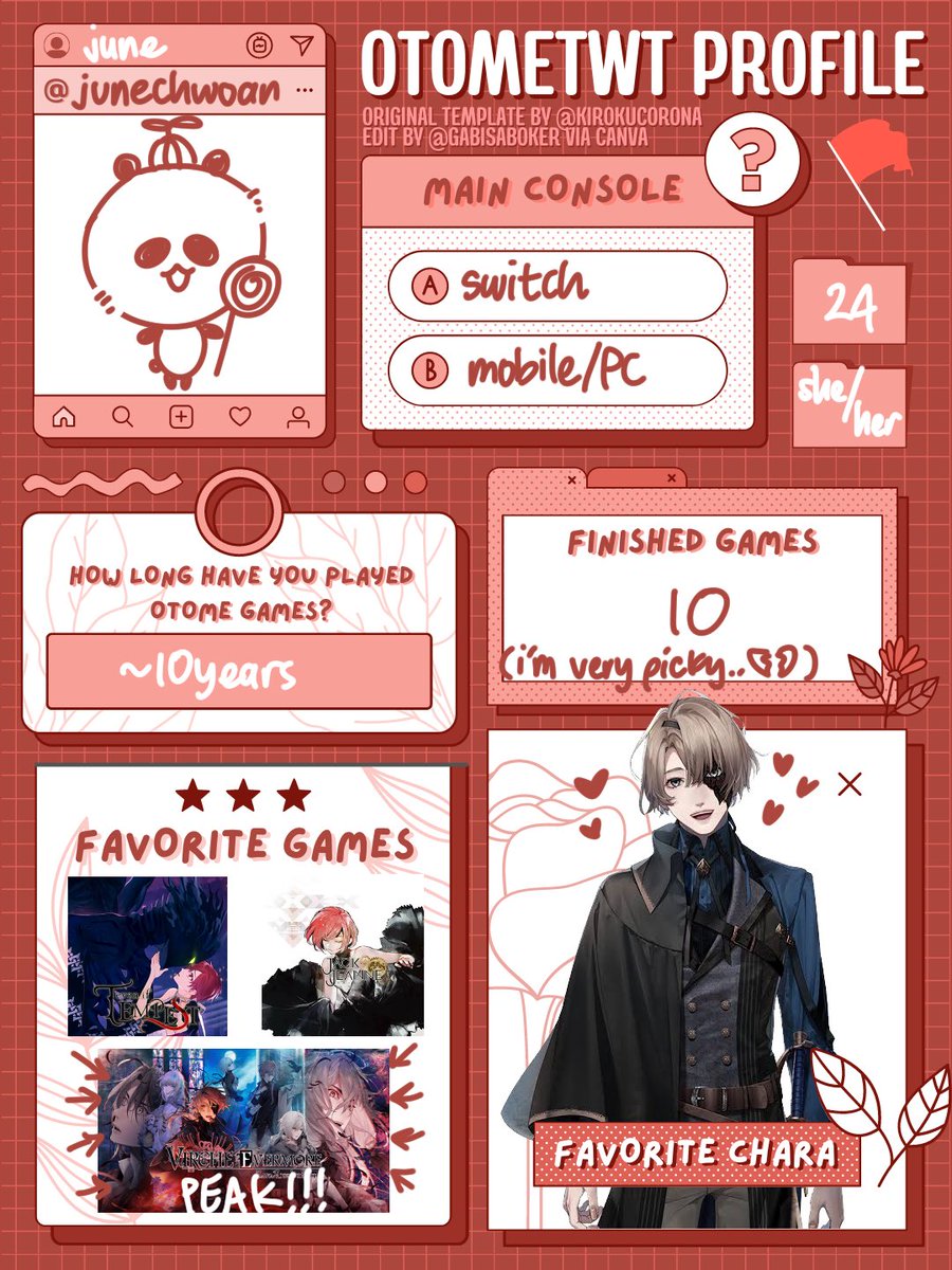 junechwoan's tweet image. after years i finally made an #otometwtintro !!!!! nice to meet u all