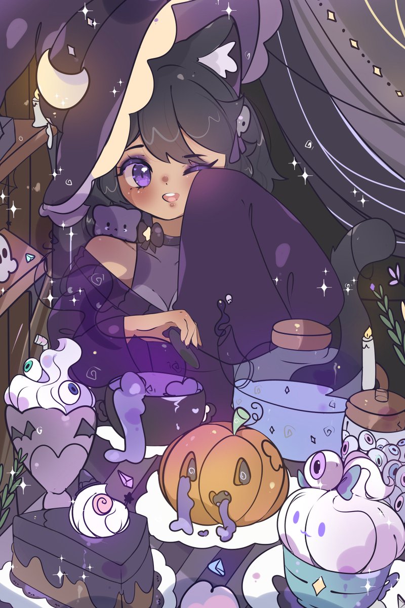 It always fun make stuff during the Spooky Month! Amazing artwork done by <a href="/Zaurisubero/">Su🐻sumi-chan (☞ﾟヮﾟ)☞COMMISSIONS: OPEN !(*°▽°*)╯</a> #Thatspookynekogirl #vtuber #Halloween #Neko