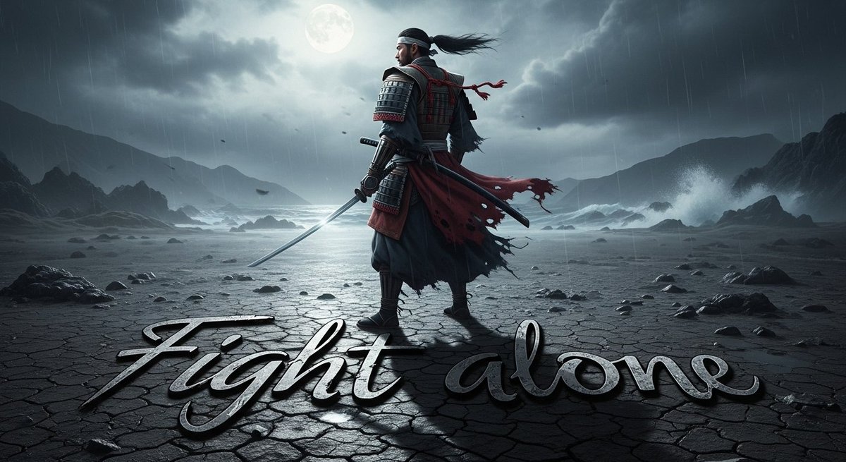 Not every battle needs a crowd, some battles you need to fight alone.
