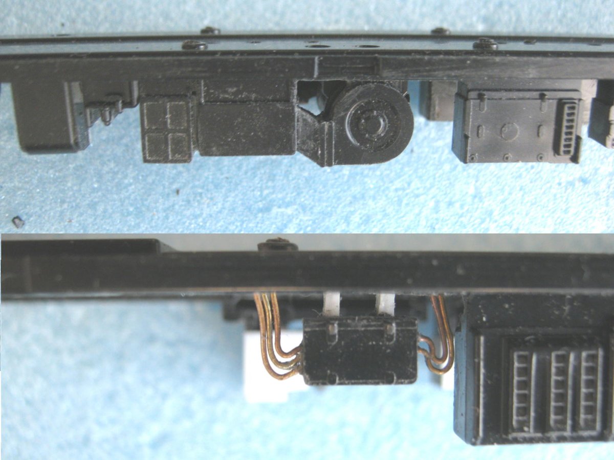 tentetu82's tweet image. #115系 #PULM で、こうなりました。
床下機器は浮かして付いているので反対側がみえることも。本来殆どがそうだが目立つ所だけ施工。エアタンクのバルブ＆ガードもついでにやっつけ。これは短時間でできたが裏をふさぐのに手間取る。