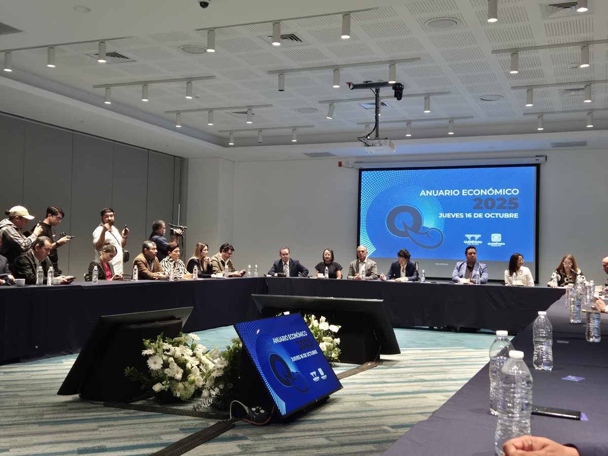 Gracias por la invitación a la presentación del #AnuarioEconómico2025 <a href="/qromunicipio/">Municipio de Querétaro</a> 

Definitivamente es un documento de mucho trabajo técnico que ayudará a la sociedad y las autoridades.

#Querétaro