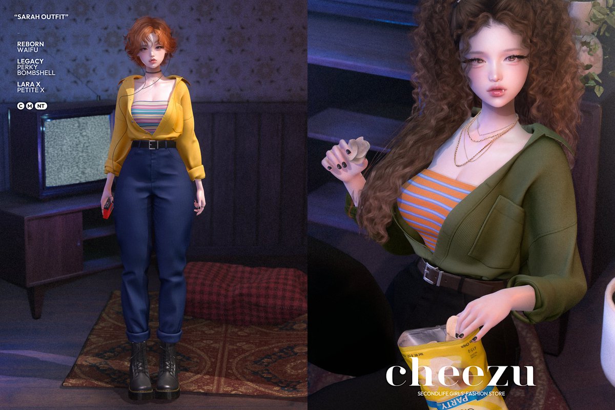cheezu. sarah outfit

new release at Shotgun
♡ maps.secondlife.com/secondlife/VIV…

- open 19th Noon SLT