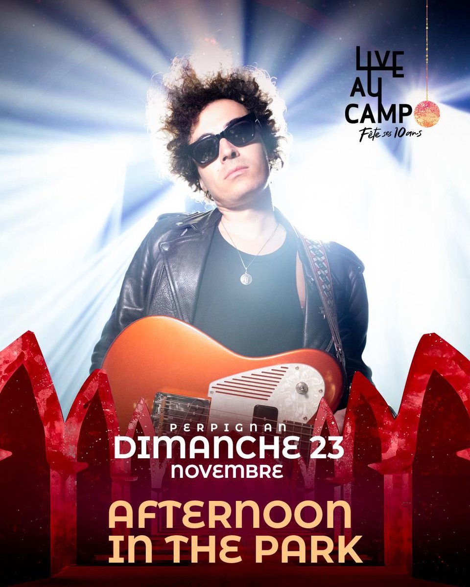 ChristopheDhx's tweet photo. AFTERNOON IN THE PARK débarque sur scène au « LIVE au CAMPO » qui fête ses 10 ans 🔥
Ne ratez pas l’occasion de vivre un concert indie-rock survolté 🎸 https://t.co/w9Wti3aLhD