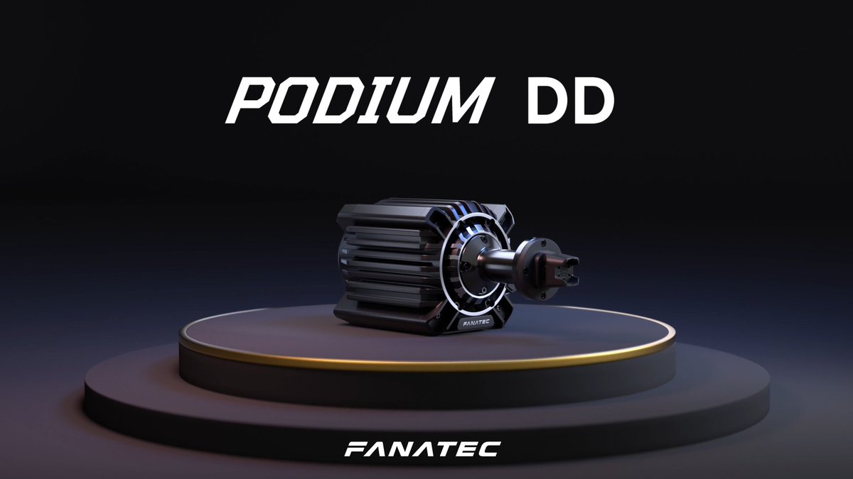 fanatec's tweet image. Once you test it out, you&apos;ll understand.

Podium DD will hold 25 Nm of consistent holding torque, with a 33 Nm peak overshoot.

No need to worry about overheating with the optimized thermal management and anodized aluminum body with cooling fins.