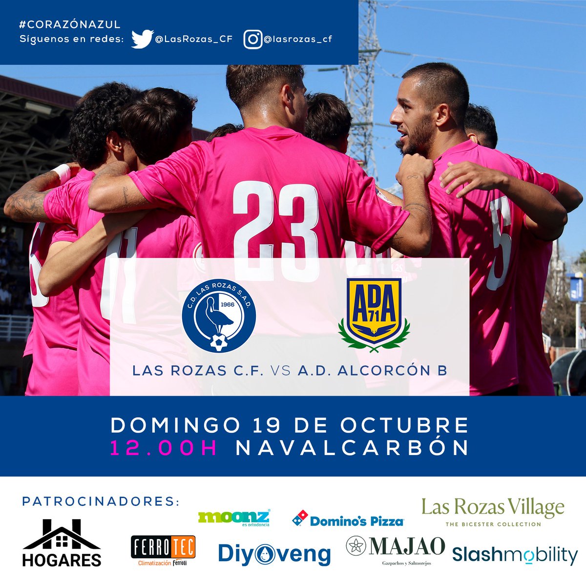 PRIMER EQUIPO| #MatchDay. 💪 Mañana juega el EQUIPO de <a href="/David_MR1985/">David Muñoz Rodrigo</a>.

🏟️ Navalcarbón
⏰ 12:00h.
🆚 <a href="/AD_Alcorcon/">A.D. Alcorcón</a> B
🏆 #TerceraRFEF. Grupo VII - J7
📻 <a href="/madridaltanto/">Madrid al Tanto</a>
📱 <a href="/GradaSiete7/">GradaSiete7</a>

🤭 #diverXiOn
#CorazonAzul | 💙