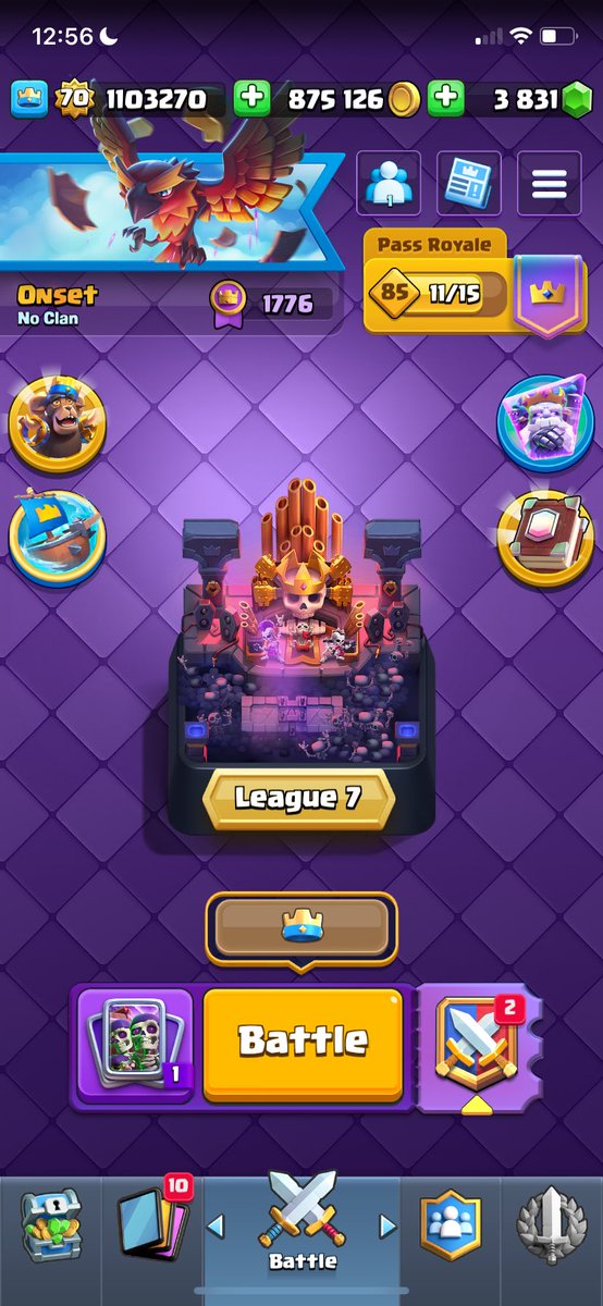 Nobody wanted to buy the acc so ima just push and practise for 20 win