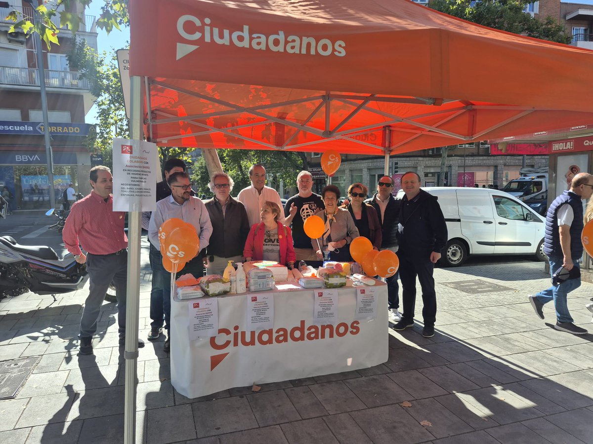 Mañana en Plaza Quintana/ C/ Alcalá #Madrid recogiendo productos de higiene para niños de familias vulnerables.
Política y solidaridad SIEMPRE de la mano <a href="/CsMadridCiudad/">Ciudadanos Madrid Ciudad</a>.
Mucho animo para seguir luchando.
EXISTIMOS frente a más de lo mismo
GRACIAS por su solidaridad 
Seguimos..🟠