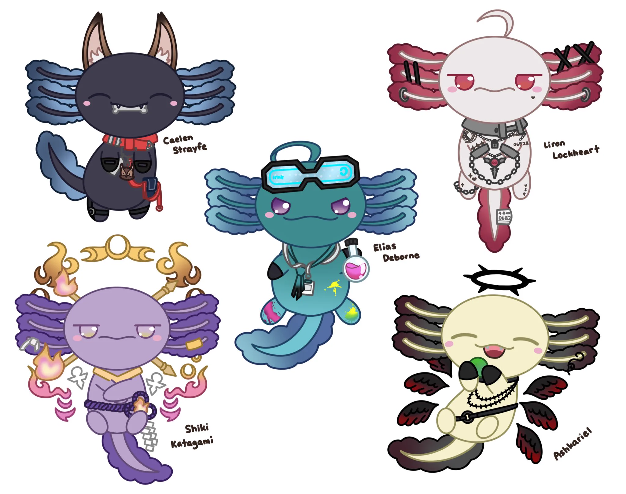 Lamentus! You have been axolotl-ified into… LAMENTLS! #Caenvas #LockArt ...