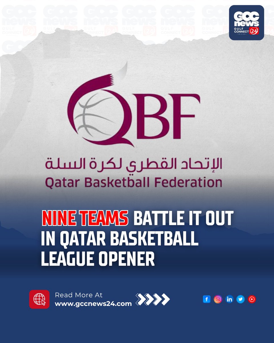 gccn24's tweet image. Qatar Basketball League 2025-26 kicks off with exciting matches! Al  Rayyan vs Qatar SC &amp;amp; Al Sadd vs Al Wakrah. 
.
Read more:gccnews24.com/qatar-basketba…
.
#QBL2025 #QatarBasketball #SportsSeason