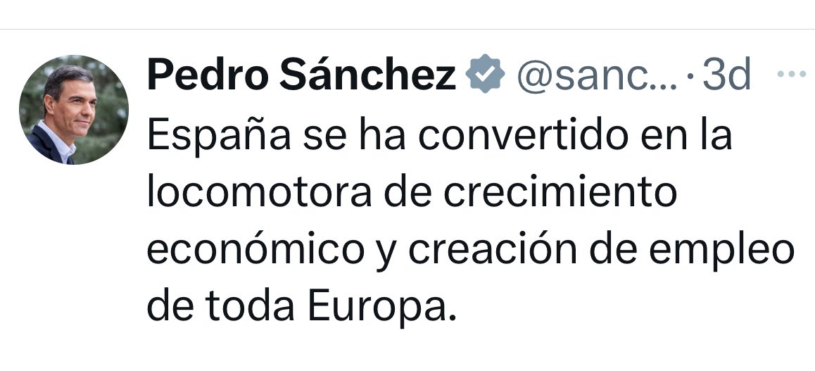 12 millones de españoles en riesgo de pobreza o exclusión social. La tasa de pobreza infantil más alta de la UE.

Pedro Sánchez hace tres días: