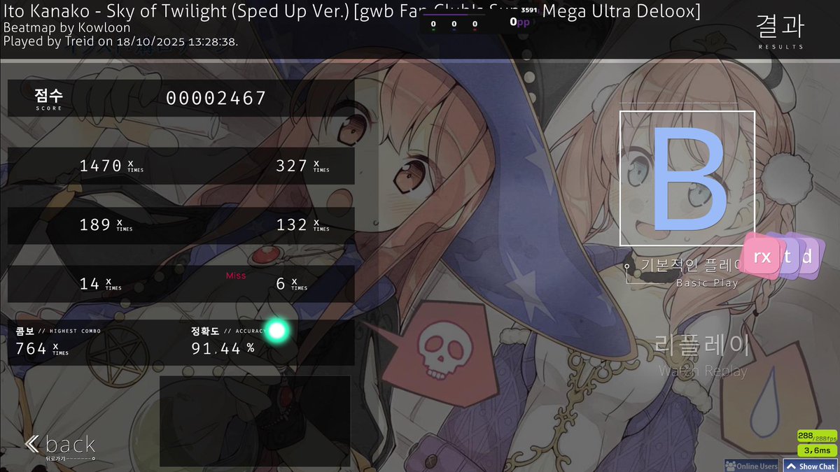 Treidd__'s tweet image. Top play 2467pp (astro clipped the ending)