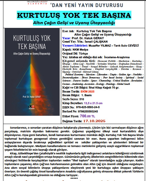 Yeni kitabım çıktı. Bilginize