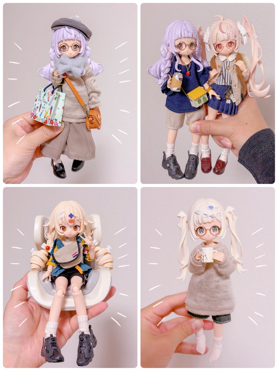 corner33333's tweet image. お迎えして11日でこんなにお着替えして写真撮ったのドールオーナーなってからはじめてかもしれない🥹🙏✨等身がMDDに近くてそのまんま小さくなった感じで大きい子オーナーさんにもおすすめ🫶
 #SugaryGirls