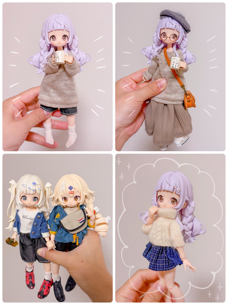 corner33333's tweet image. お迎えして11日でこんなにお着替えして写真撮ったのドールオーナーなってからはじめてかもしれない🥹🙏✨等身がMDDに近くてそのまんま小さくなった感じで大きい子オーナーさんにもおすすめ🫶
 #SugaryGirls